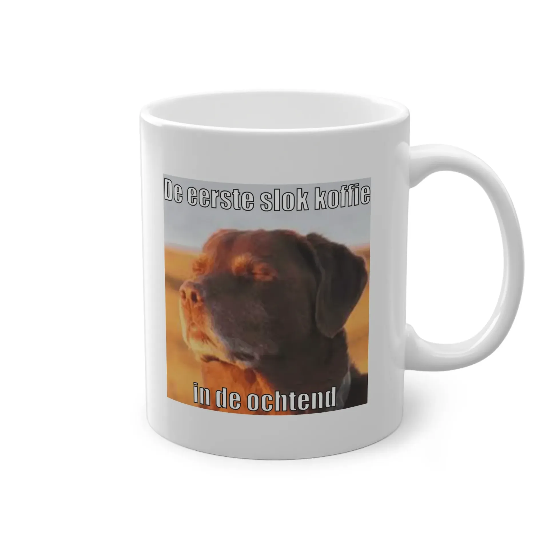 'De eerste slok koffie in de ochtend' Mok